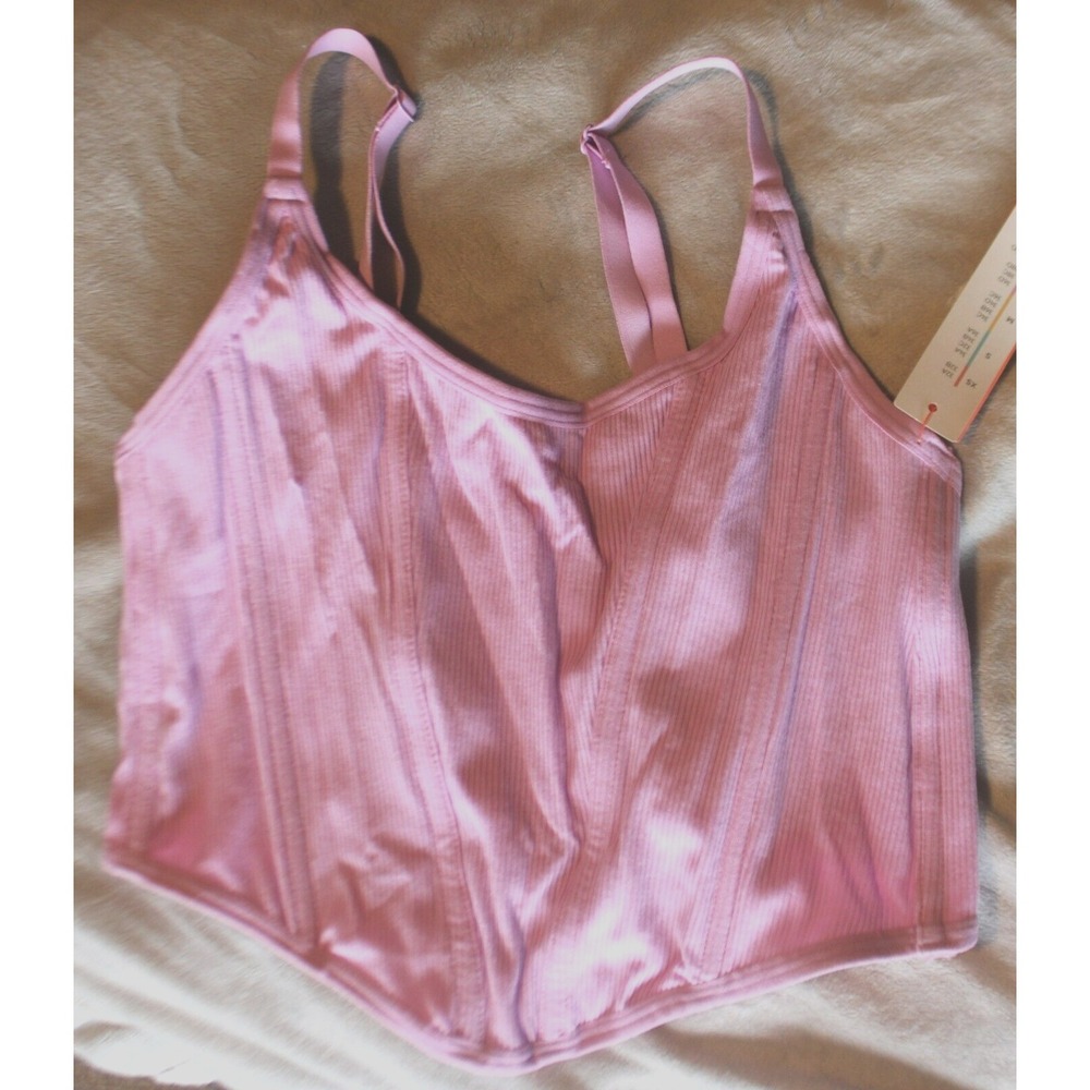 Colsie Ribbed corset top size L NWT